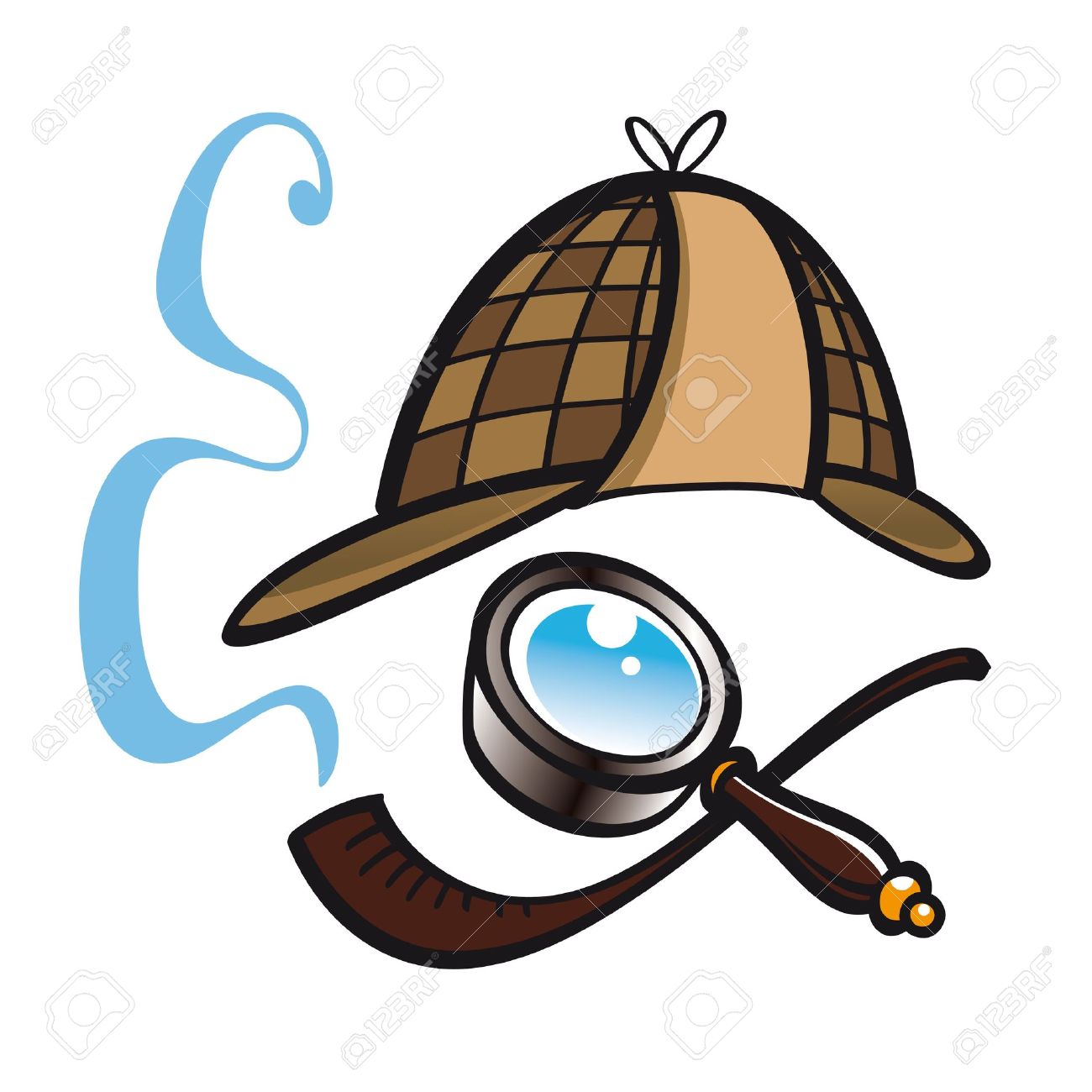 detective clipart lens
