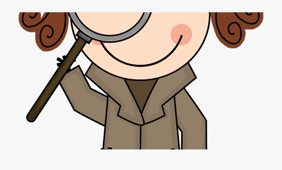 detective clipart magnifying class