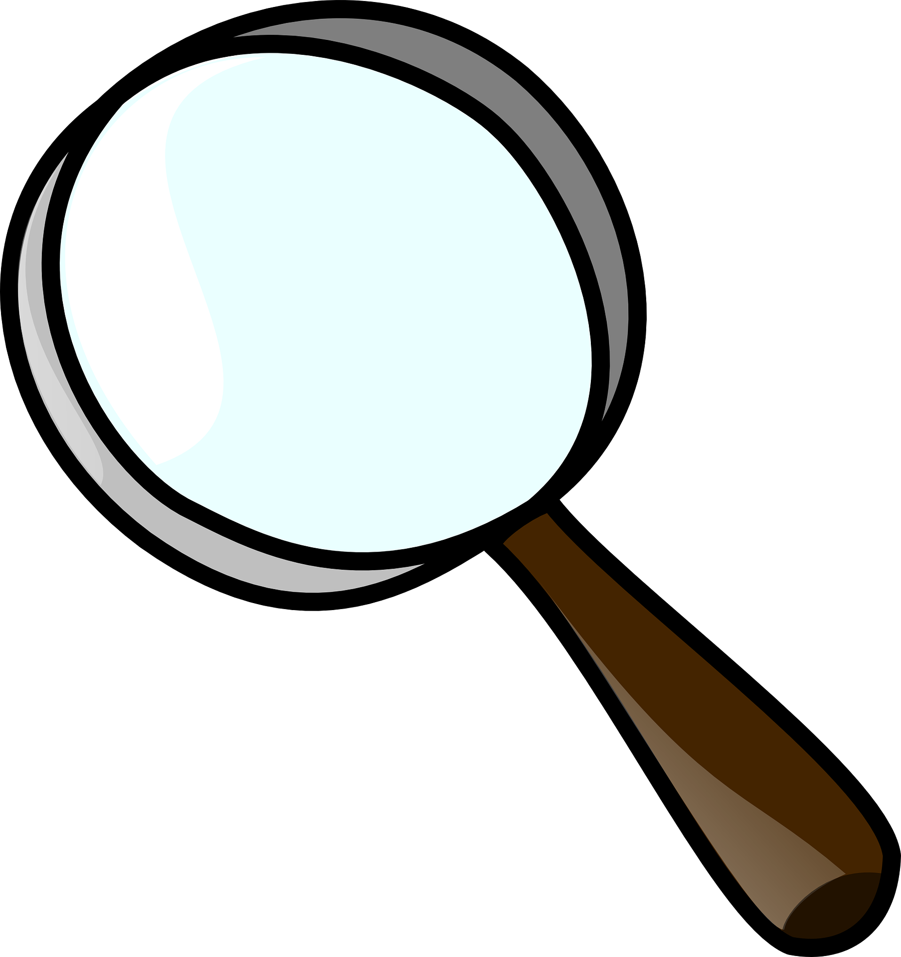 detective clipart magnifying lens