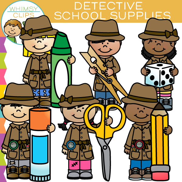 detective clipart supply