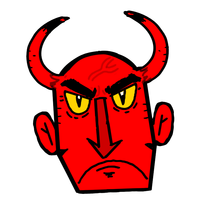 devil clipart angry