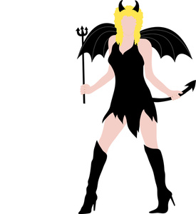 Devil clipart devil costume. Halloween costumes a female