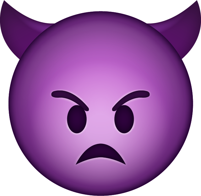 Mad devil emoji