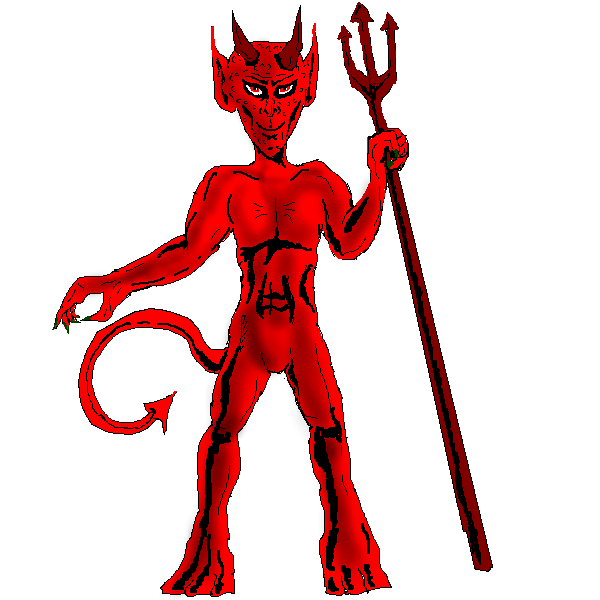 trident clipart devil pitchfork