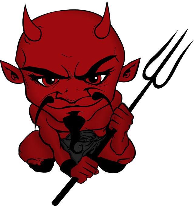 devil clipart red suit