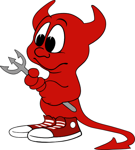 devil clipart red suit