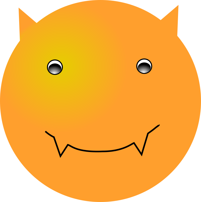 Devil clipart royalty free. Smiley face clip art