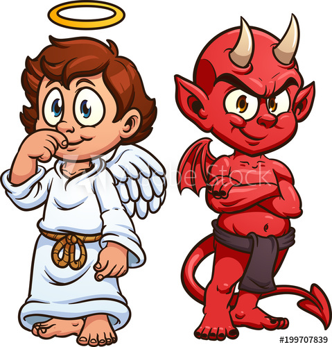 devil clipart simple cartoon