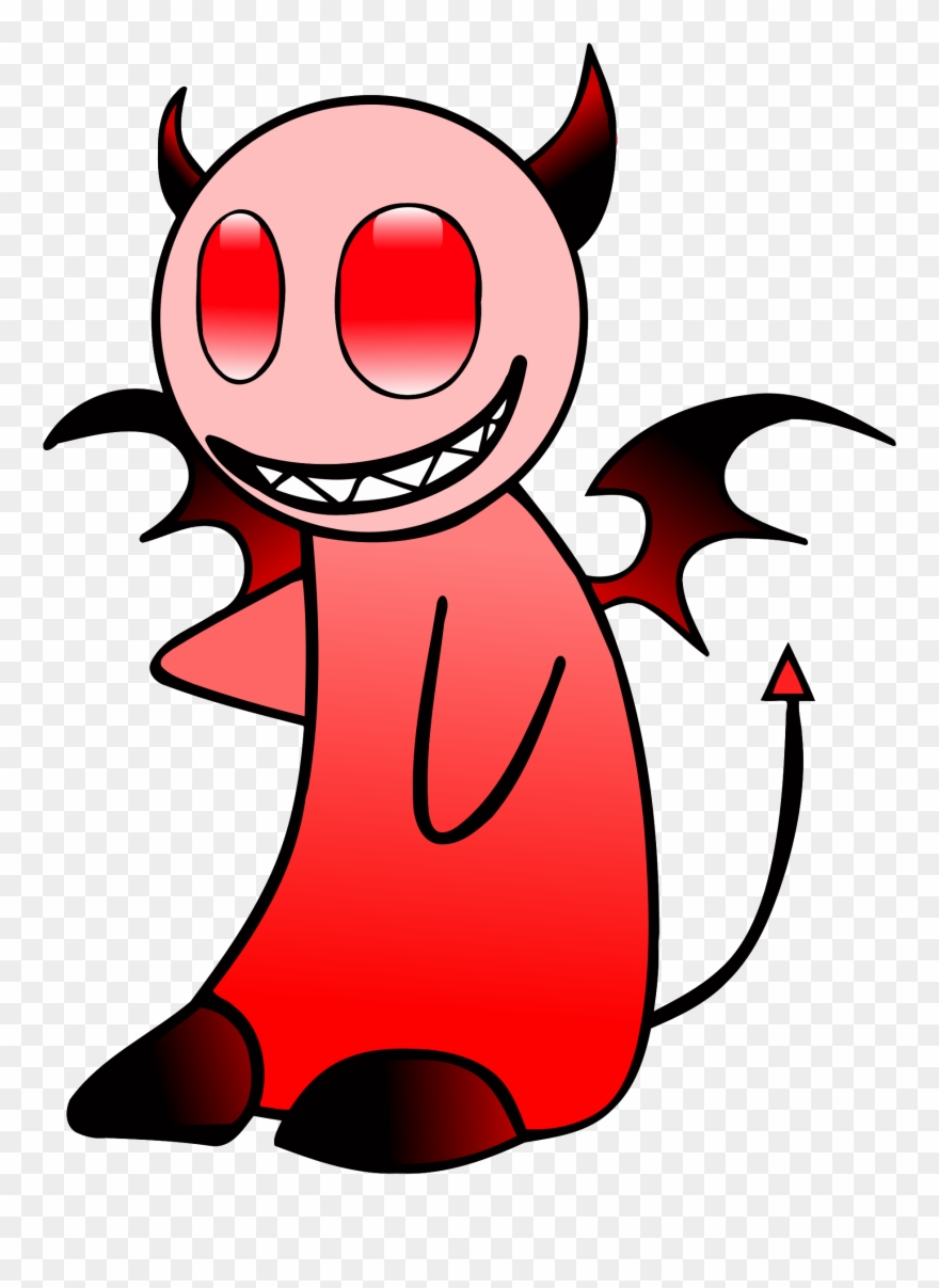 Lucifer angel . Devil clipart sticker