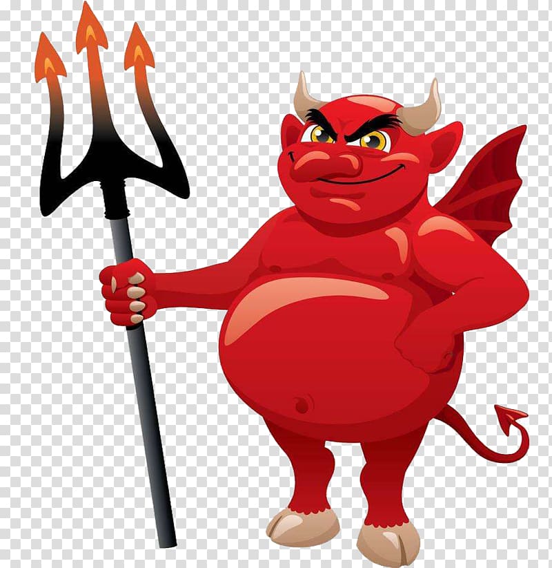 Satan cartoon the proboscis. Devil clipart transparent background