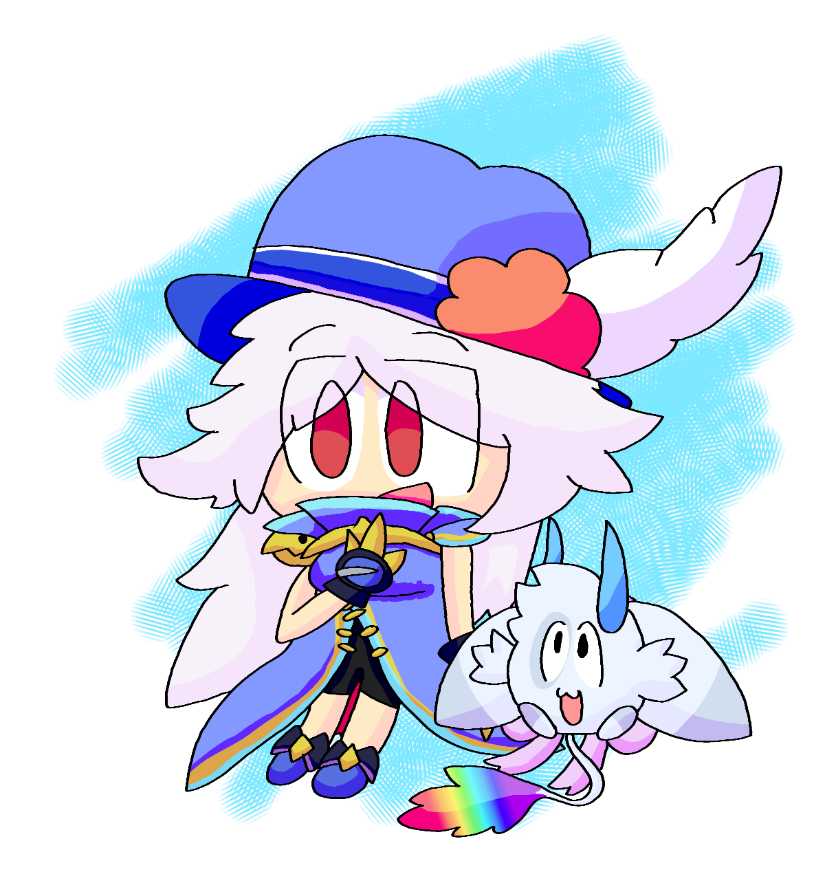 Devil clipart troublesome. Brushichu kiki struggle till