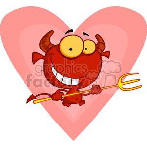 devil clipart valentine