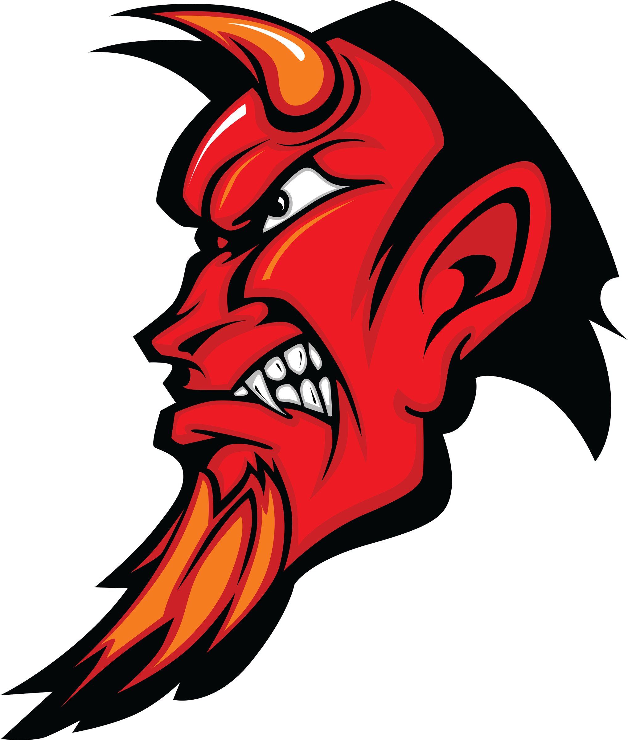 devil clipart word