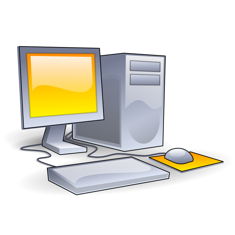 library clipart monitor