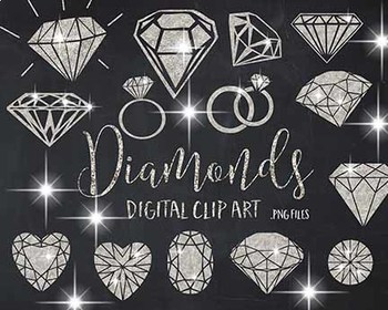 Sparkly diamonds and gems. Diamond clipart diamond sparkle