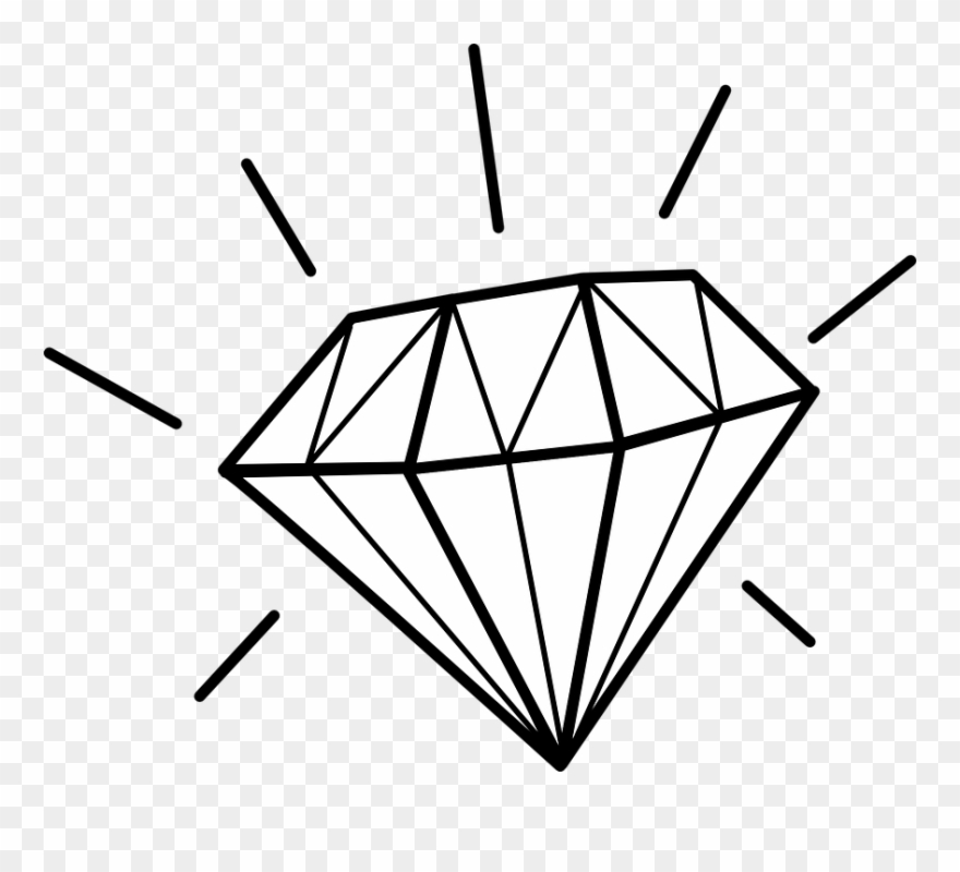 diamond clipart drawn