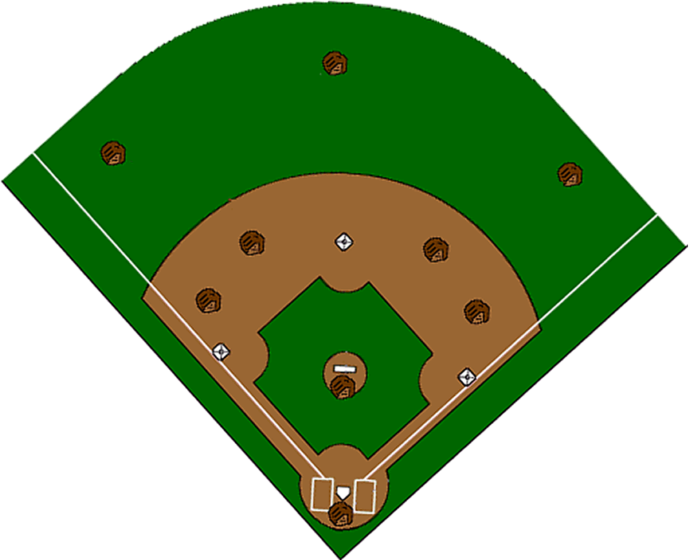 Baseball field graphic group. Softball clipart softball diamond