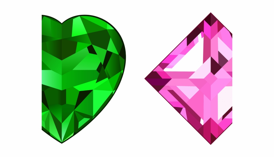 Purple crystal heart . Diamonds clipart diamond shape