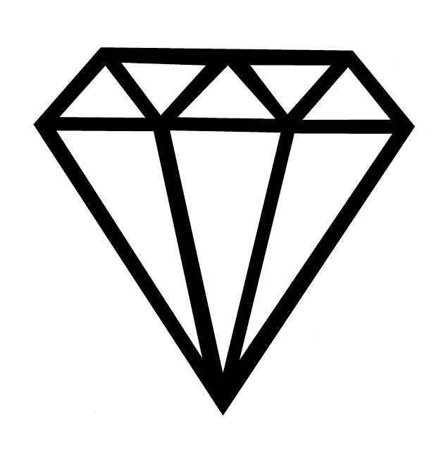 Diamonds Clipart Stencil Diamonds Stencil Transparent FREE For