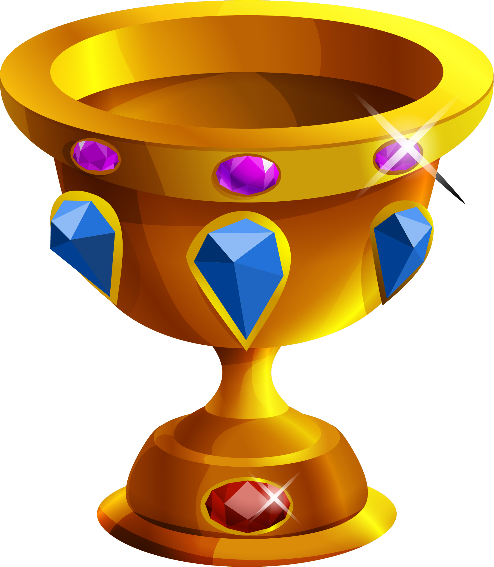 Diamond games cup game. Diamonds clipart trophy