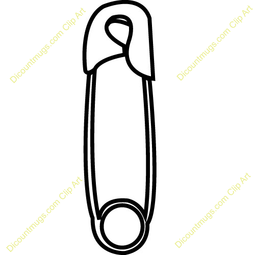 pin clipart outline