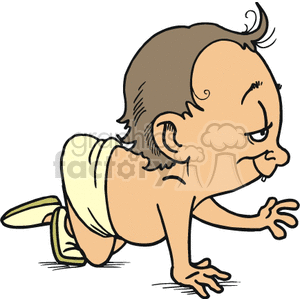 diapers clipart crawling