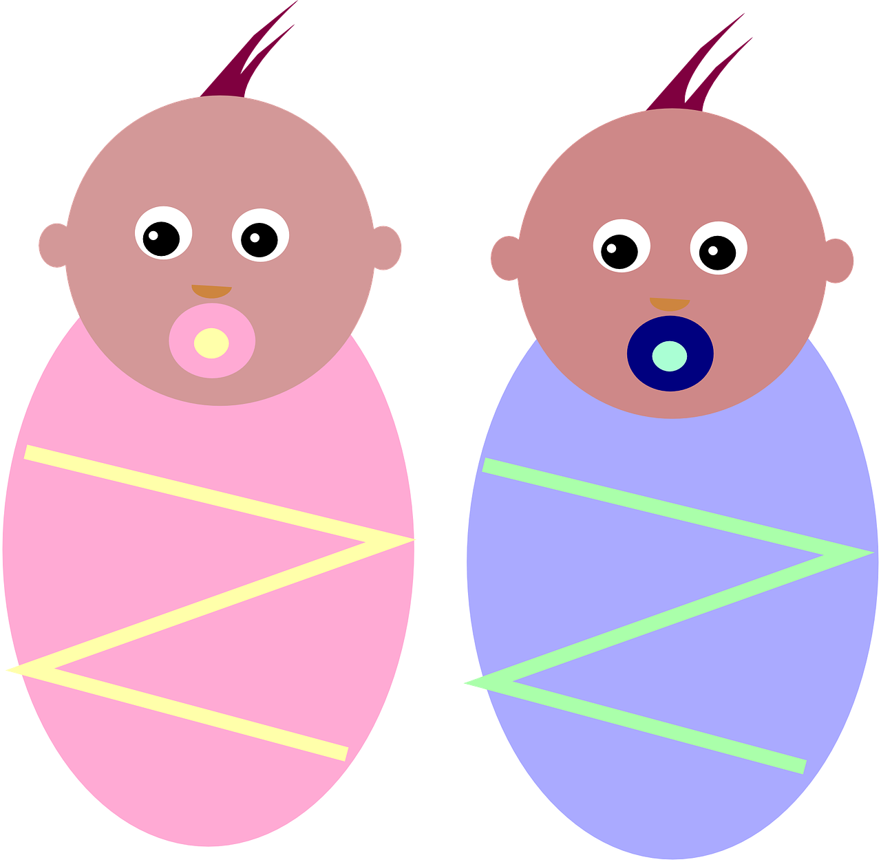 twins clipart two baby