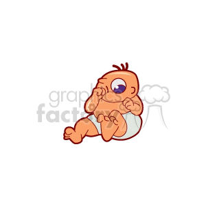 A baby sitting in. Diaper clipart small thing