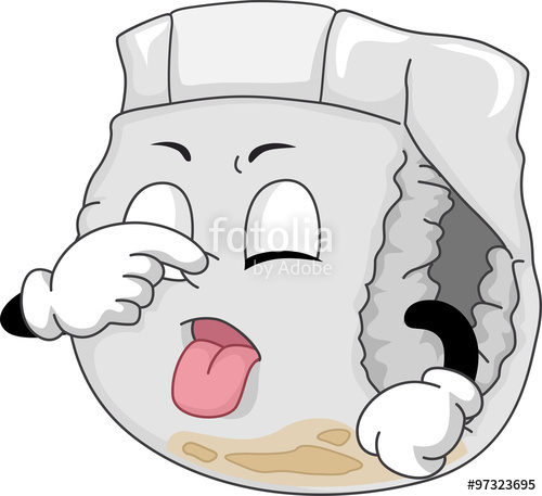 Diaper clipart smelly diaper. Mascot stock image and