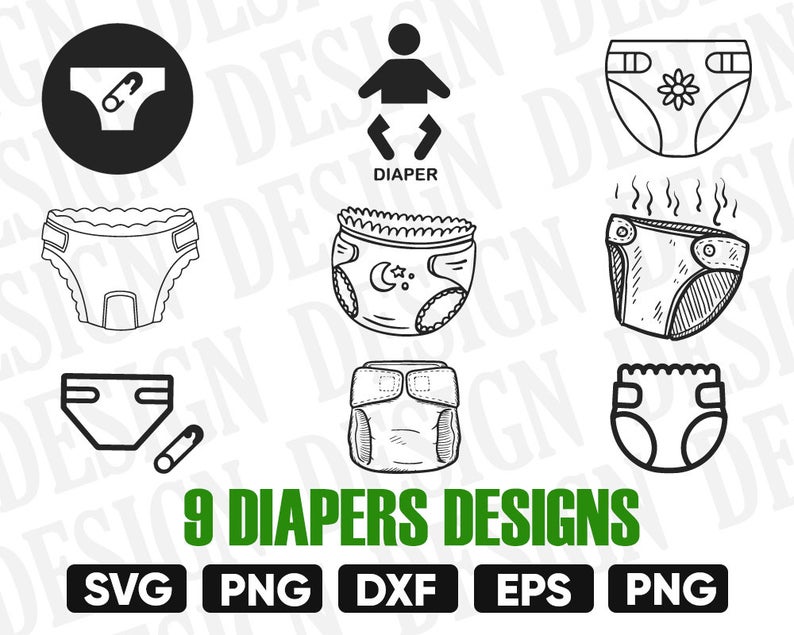 diapers clipart svg