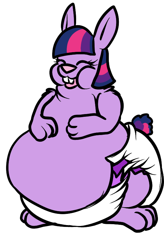 Diapers clipart purple. Fat bunny twilight by