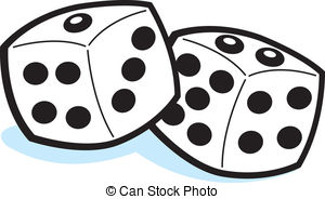Two cartoon related keywords. Dice clipart animated