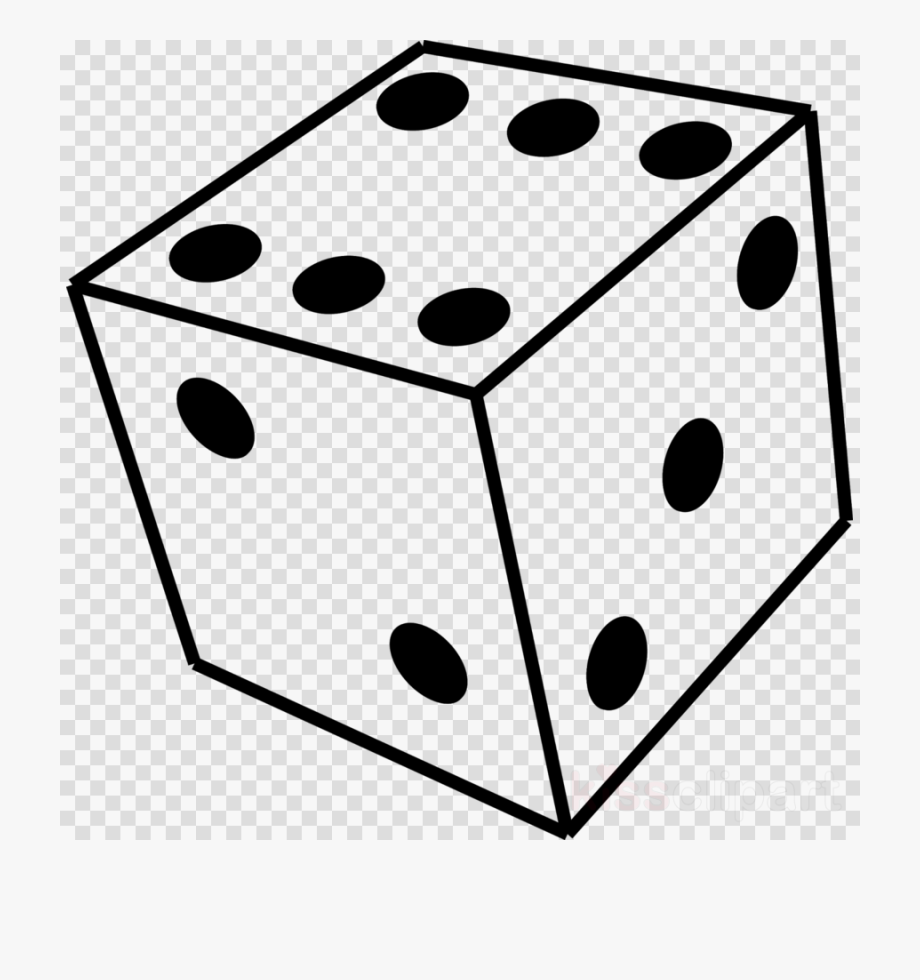 dice clipart black and white