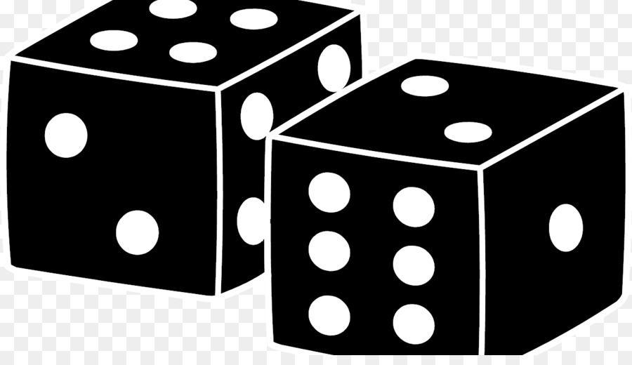 Dice clipart black and white, Dice black and white Transparent FREE for ...