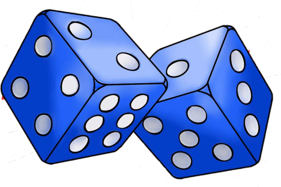 dice clipart blue dice