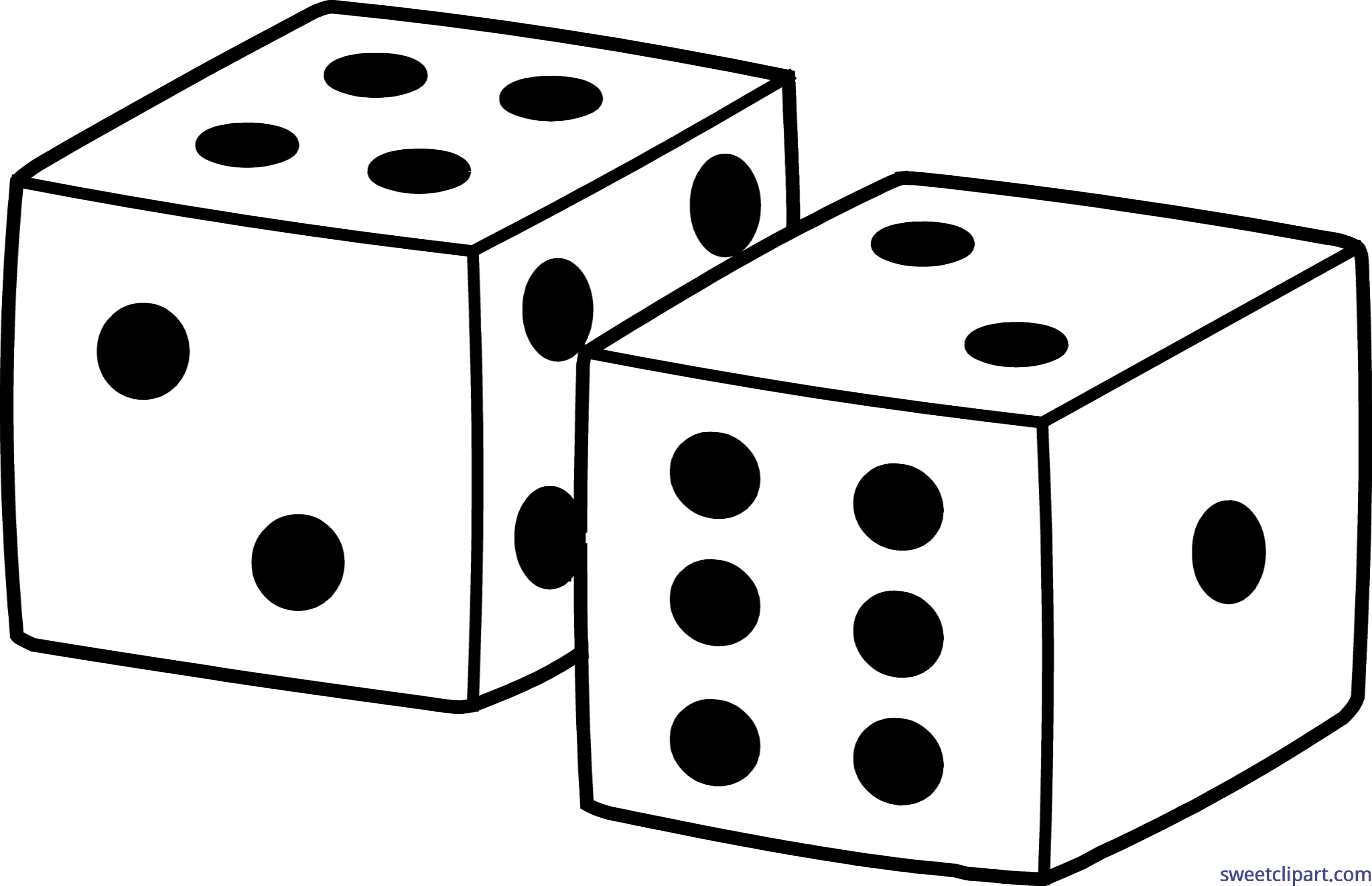 Email clipart simple object. Dice frames illustrations hd
