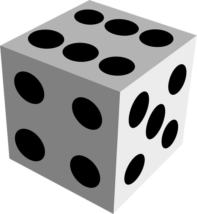 dice clipart coloring page