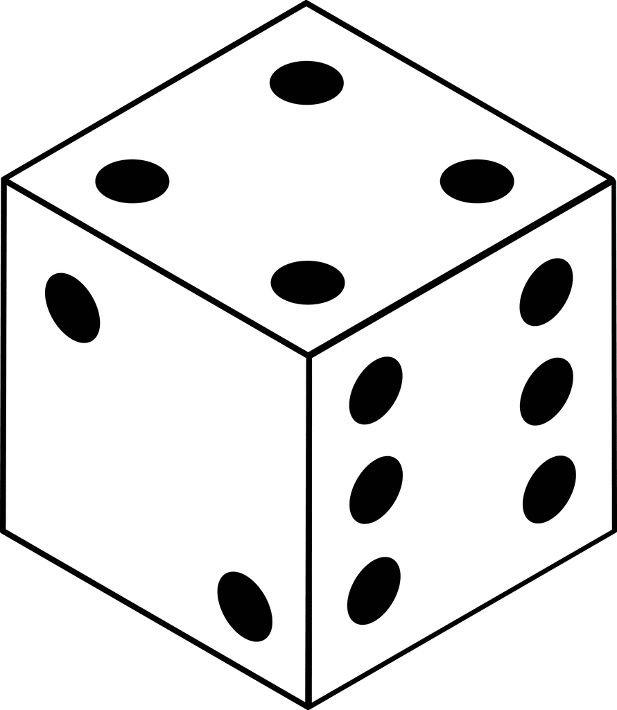 dice clipart cube