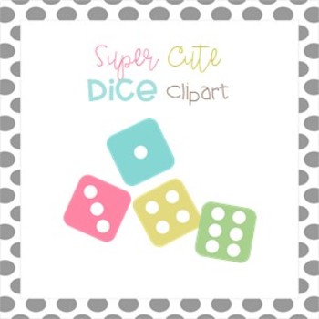 dice clipart cute