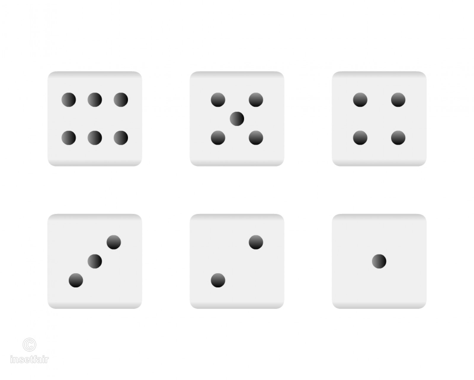 Dice clipart dice side. White sides 