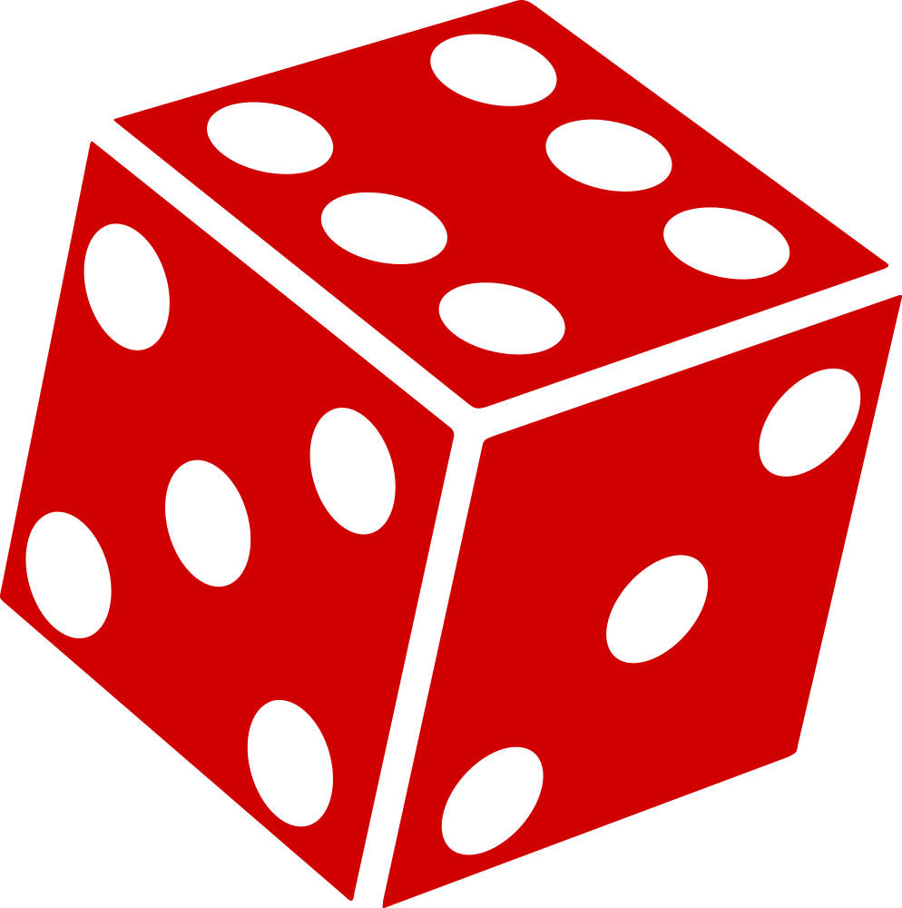dice clipart different color