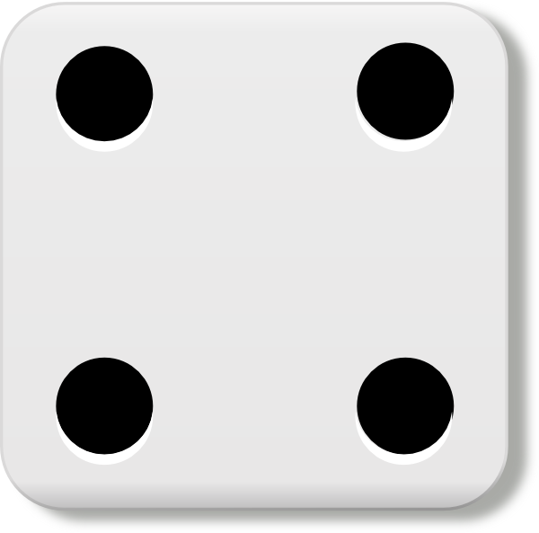 dice clipart four