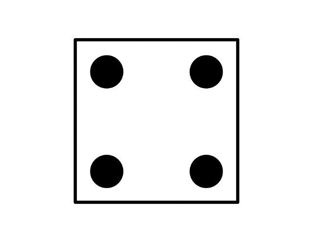 dice clipart four