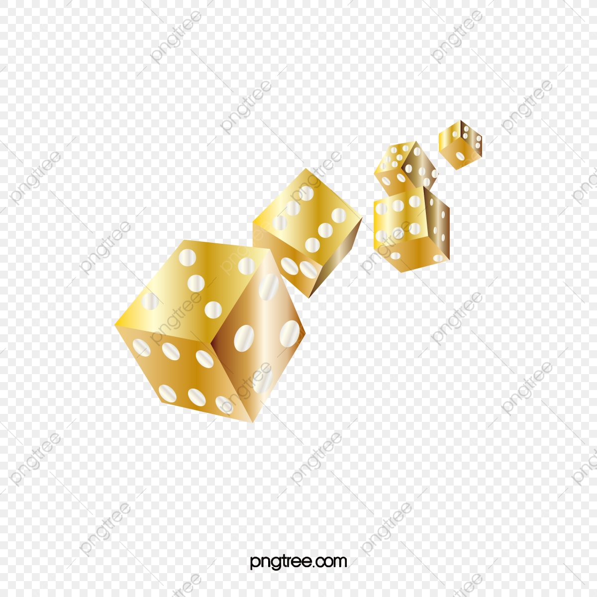 dice clipart gold