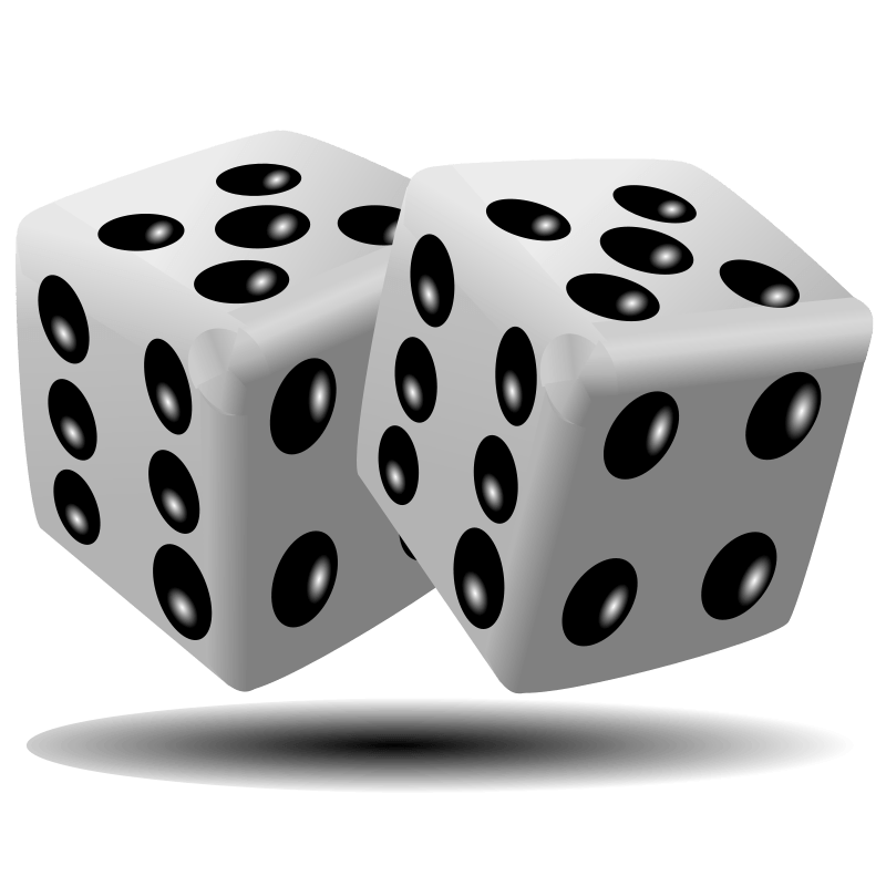 dice clipart number 3
