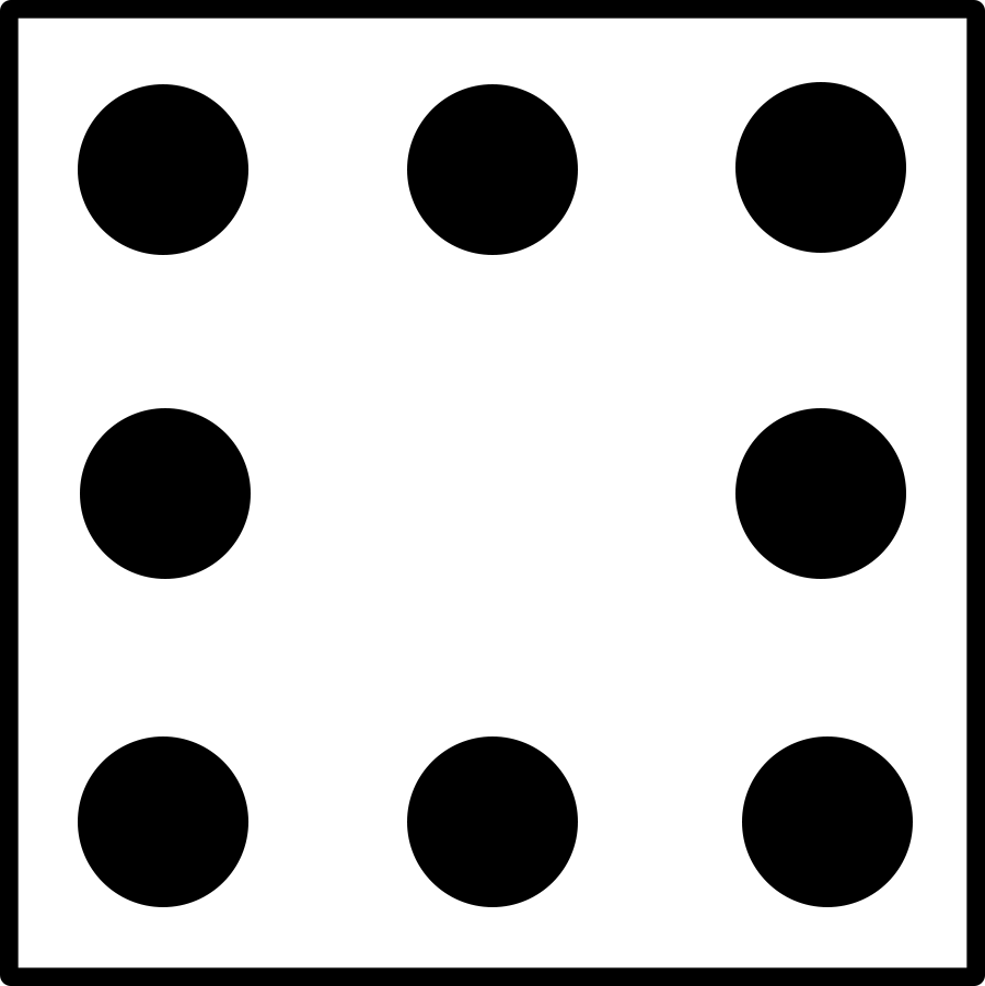 dice clipart number 4