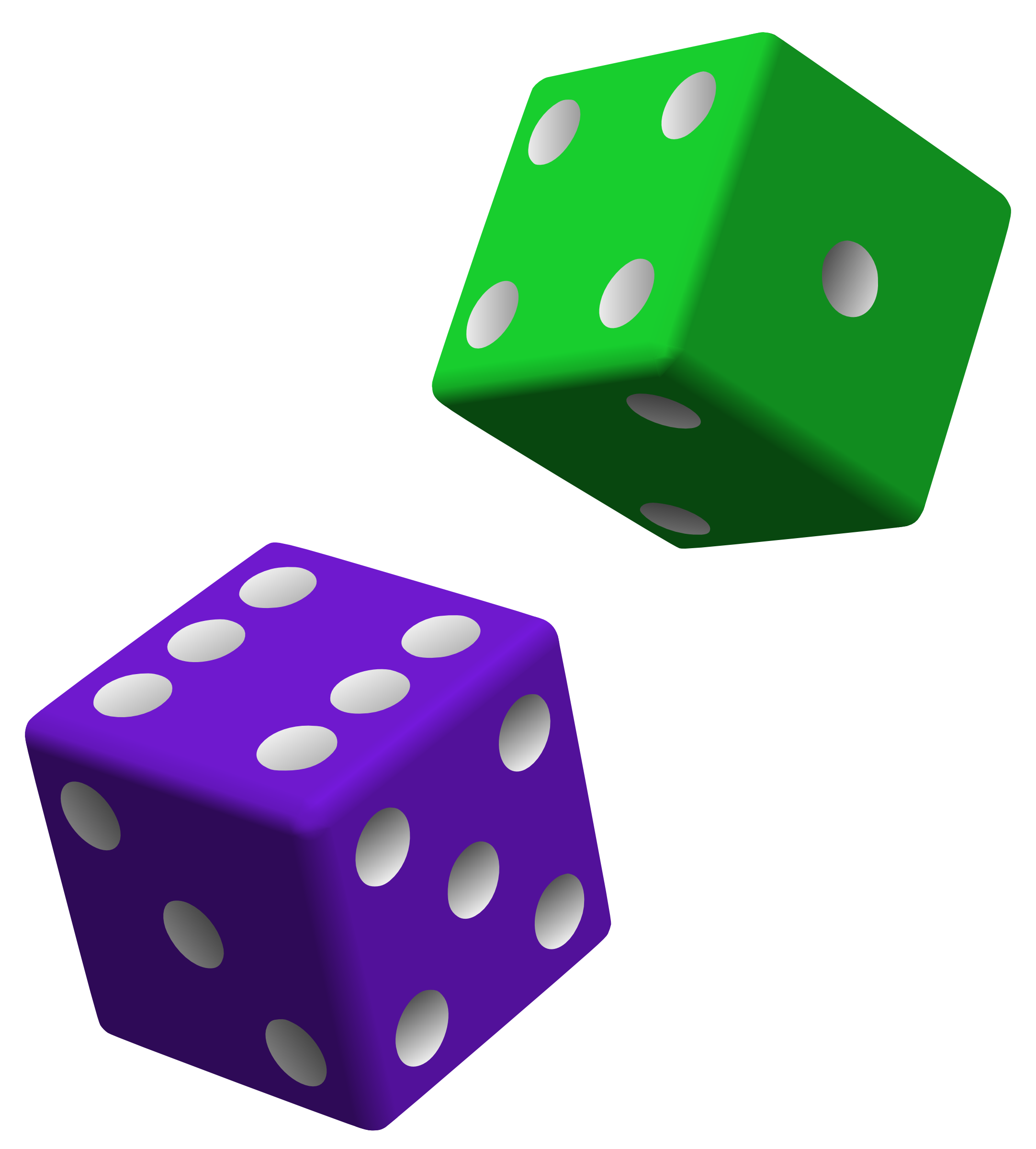 dice clipart pink