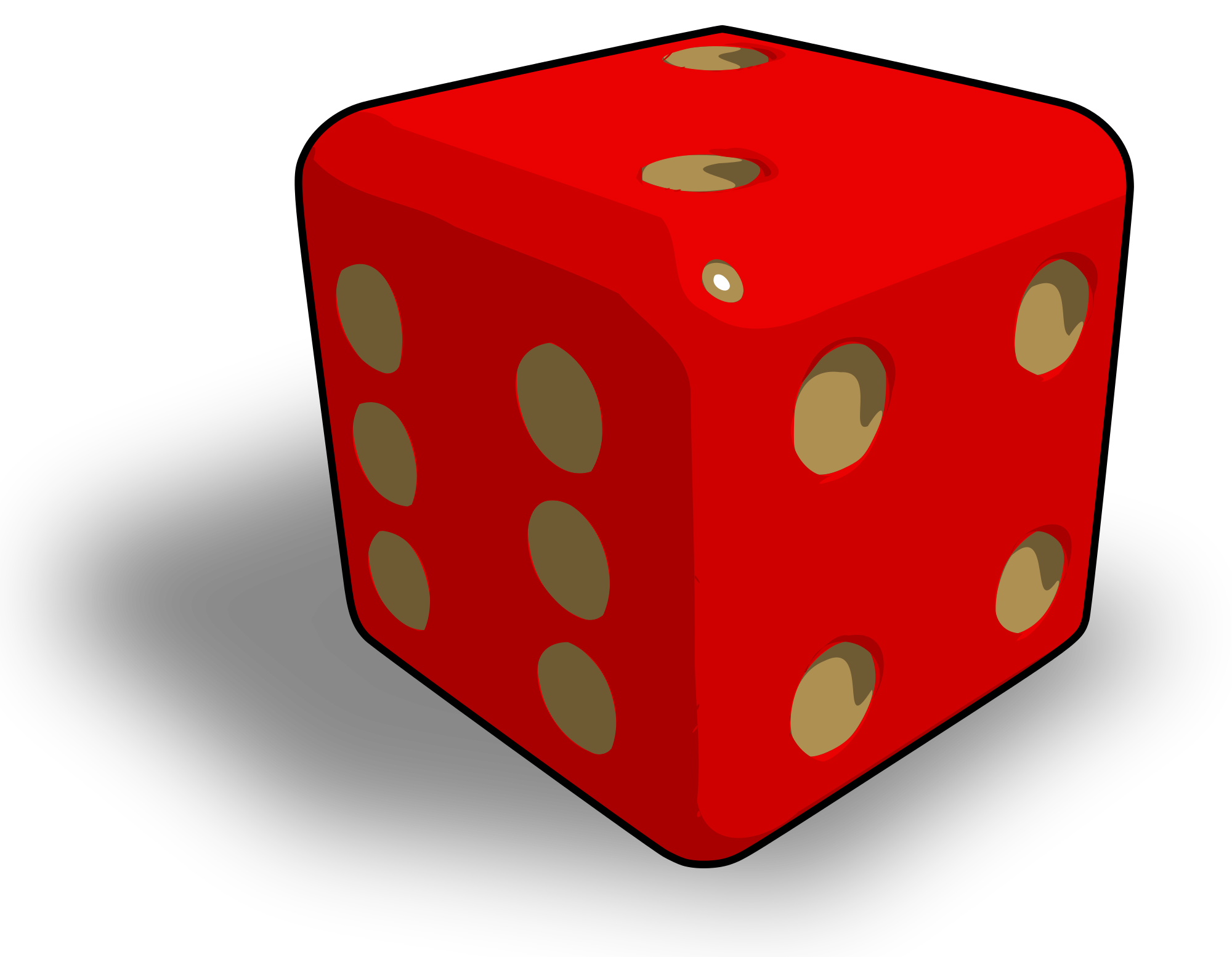 dice clipart red dice