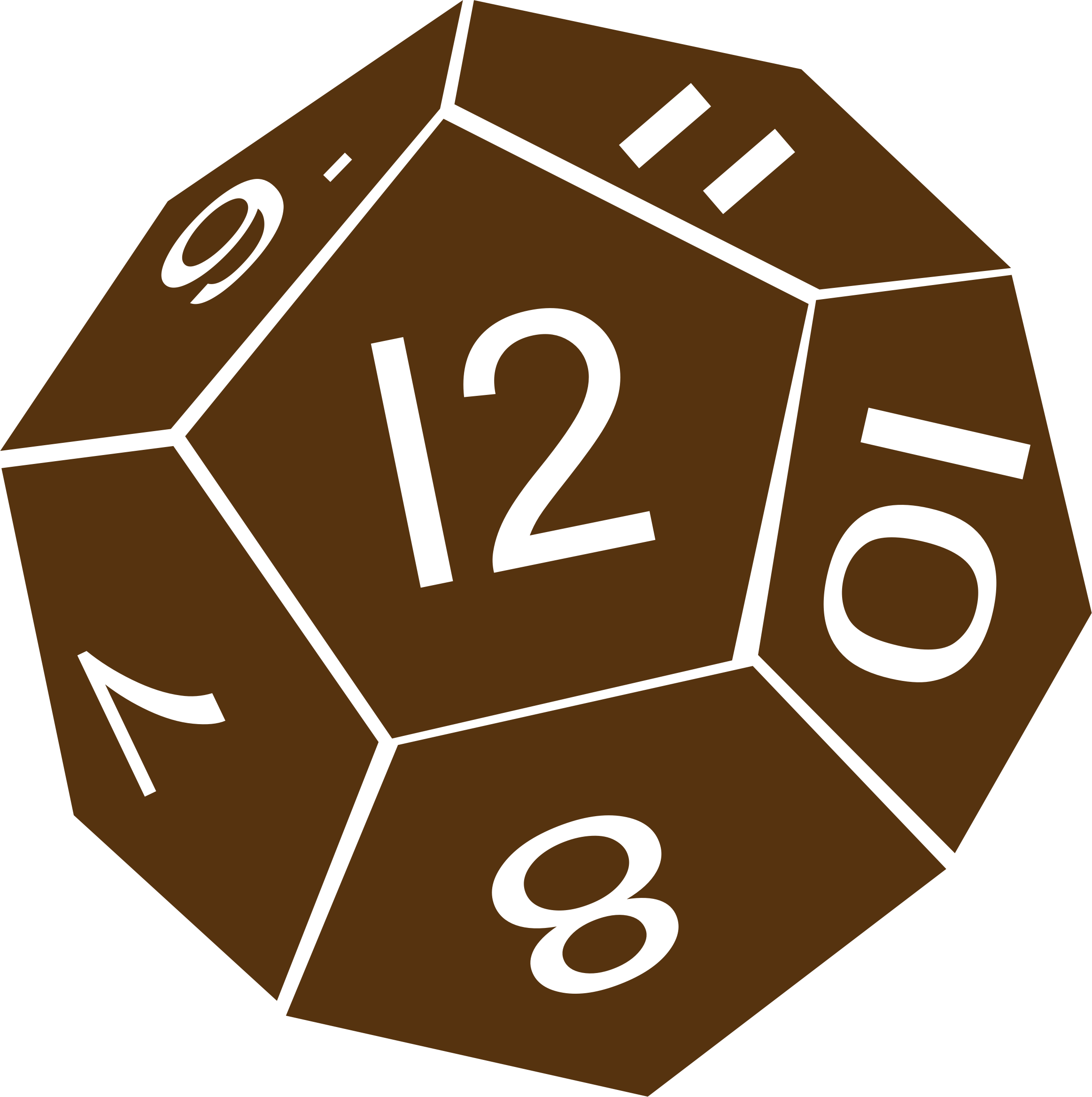 Son clipart twelve. D sided dice icons