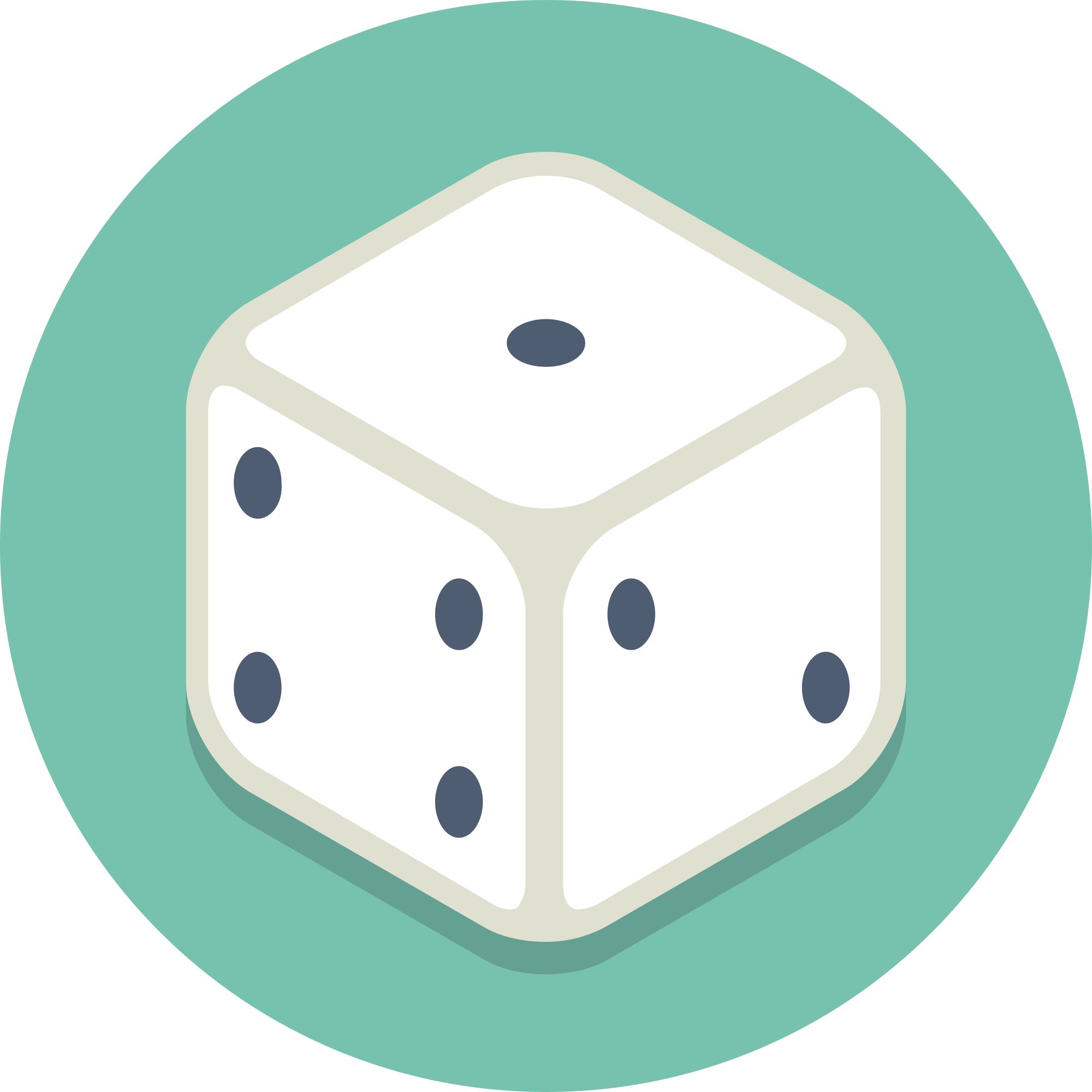 dice clipart teal